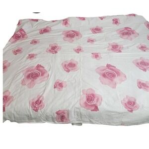 Modum Switzerland 100% Cotton Pink Rose Floral Duvet Cover 59"×75" Europe Single
